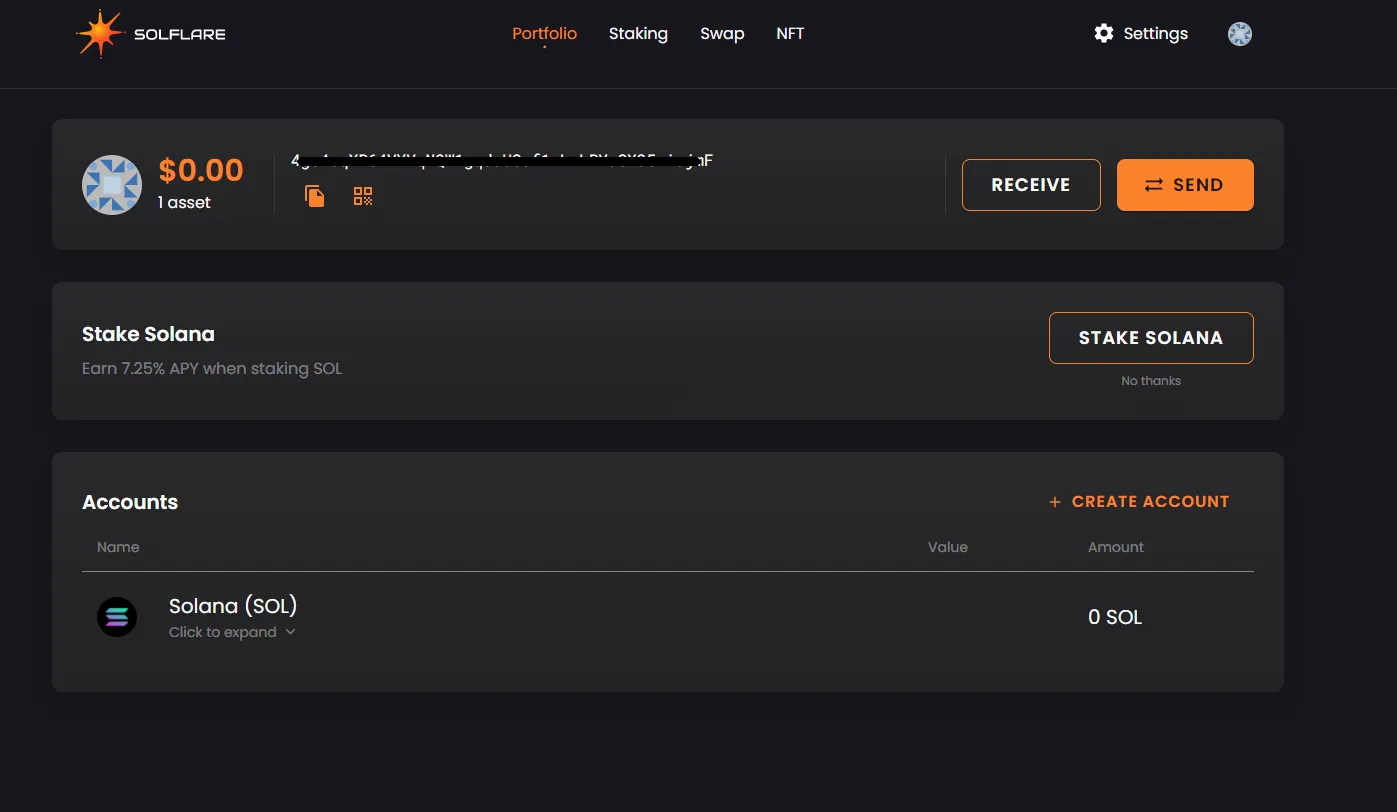 Solflare wallet