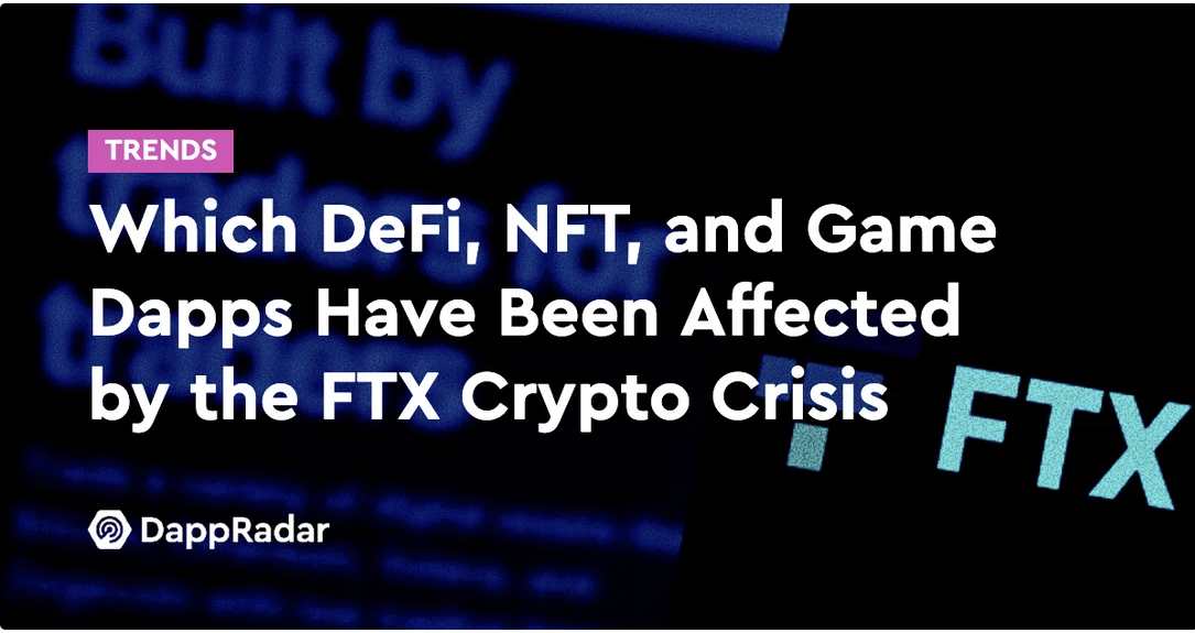 Отчет DappRadar о влиянии краха FTX на Dapps